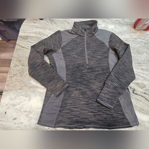 Avalanche Men’s XL Quarter Zip Pullover Gray Heather Stretch Panels Outdoor Wear